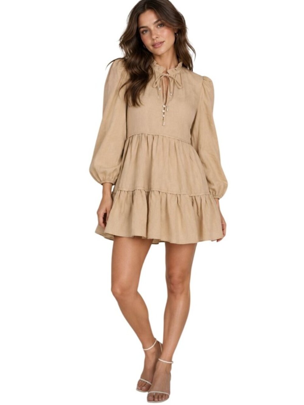 Veronica Beard Hawken Dress in Pebble Khaki NWT - Size 2